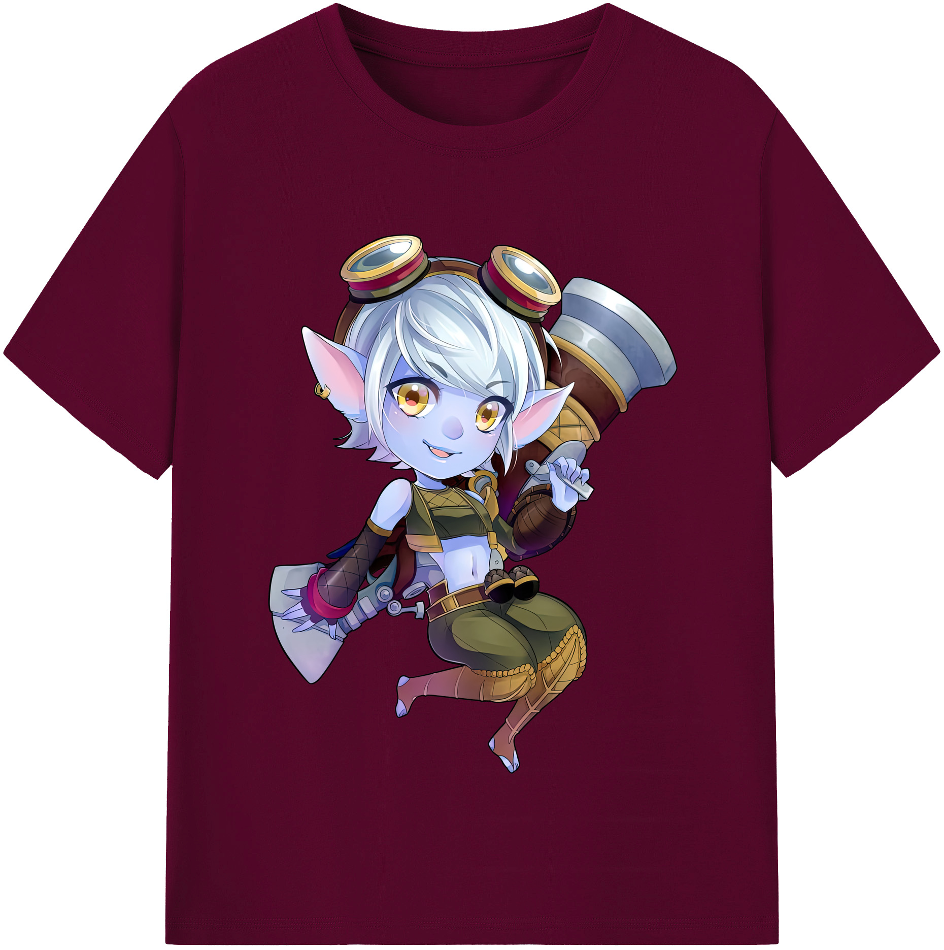 （画像用） リーグ・オブ・レジェンド League of Legends LOL レディースカジュアルプリントTシャツ（綿100％）